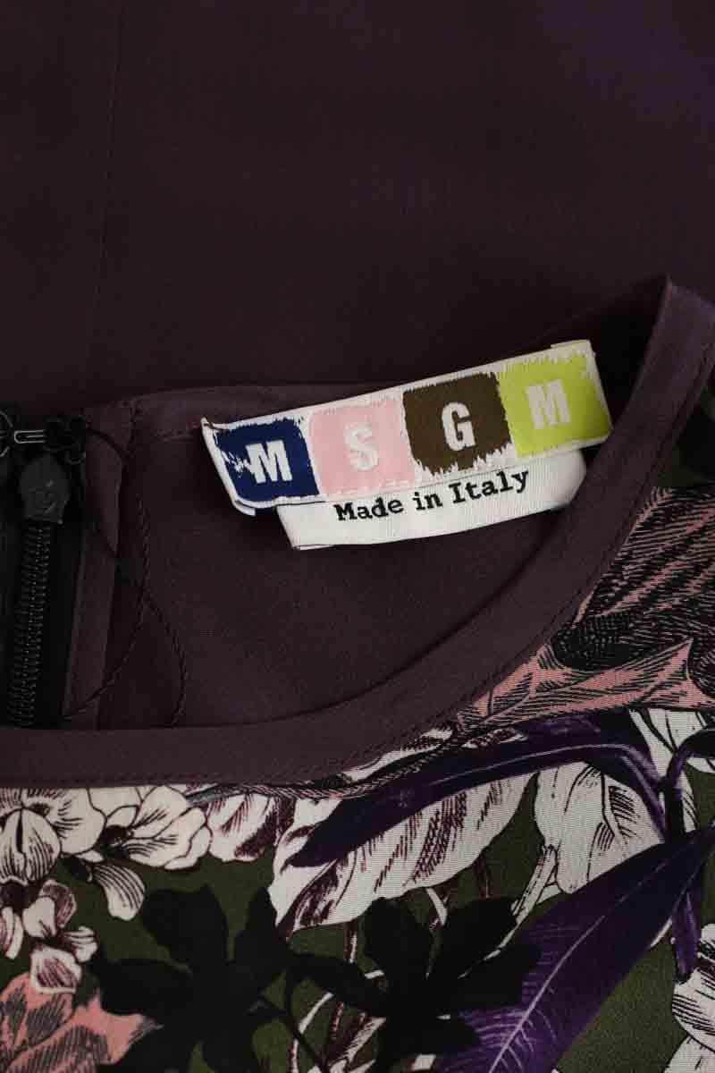 Robe MSGM Violet en Soie