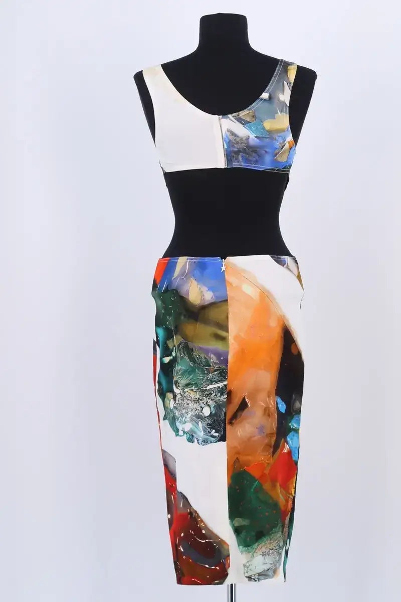 Robe Mugler Blanc en Viscose