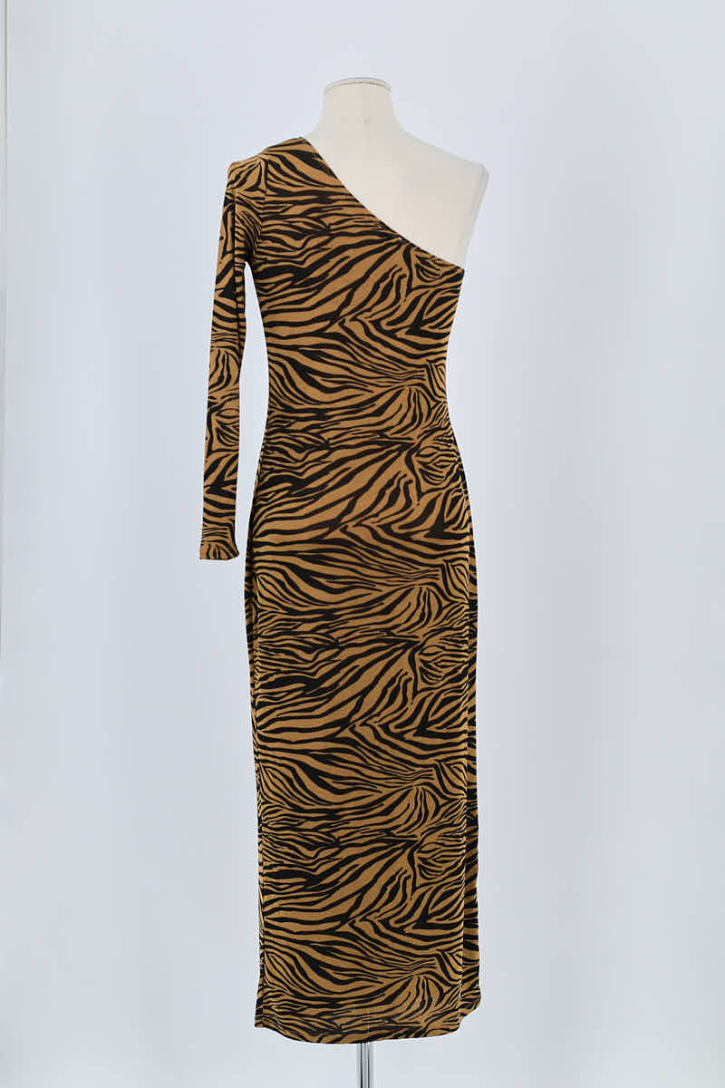 Robe Noo Marron en Polyester