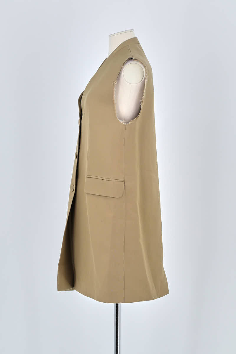 Robe Officine Générale Beige en Laine
