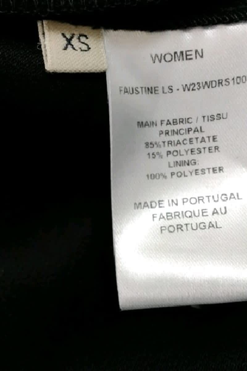Robe Officine Générale Noir en Polyester