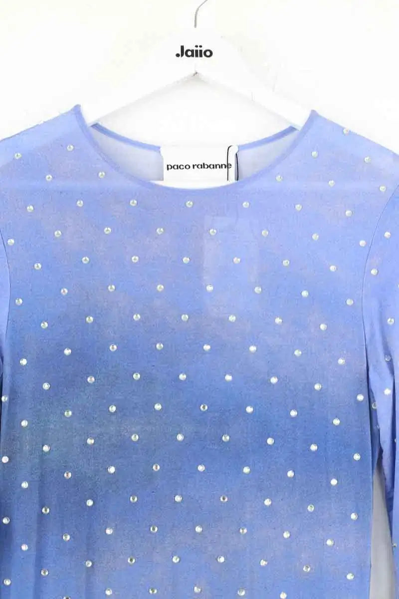 Robe Paco Rabanne Bleu en Viscose