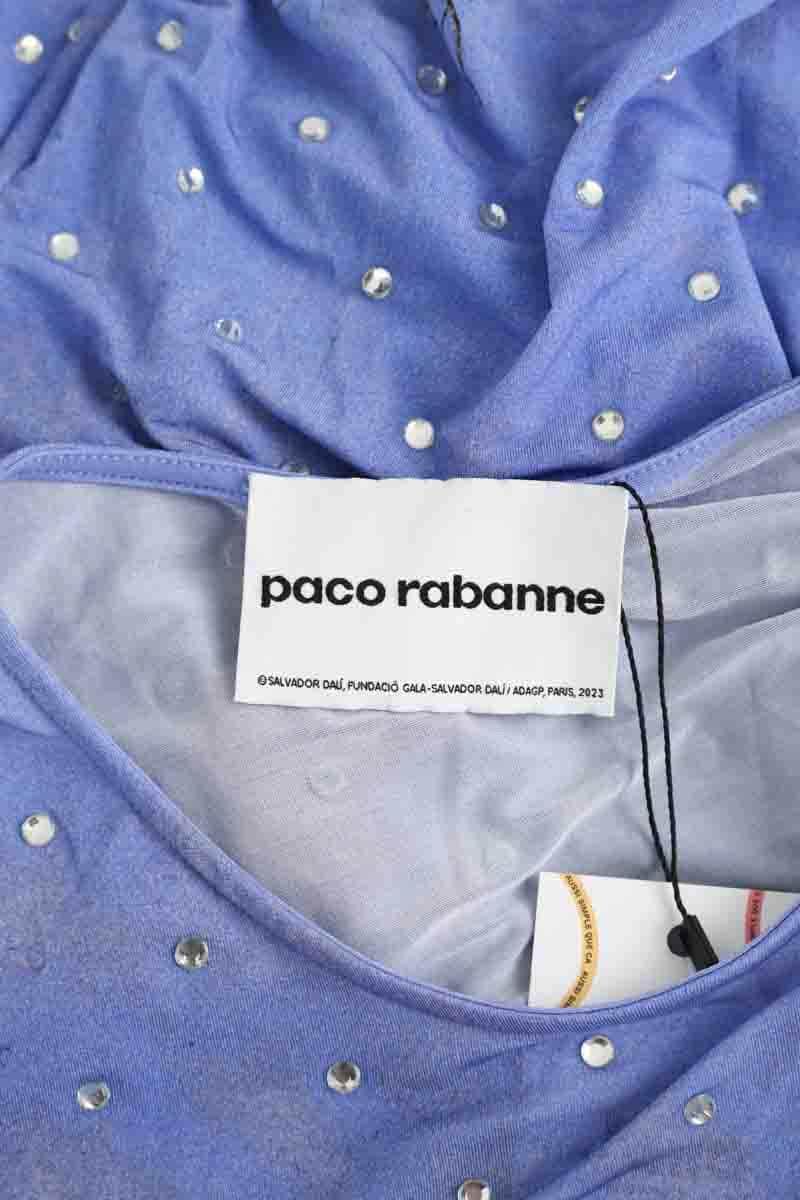 Robe Paco Rabanne Bleu en Viscose