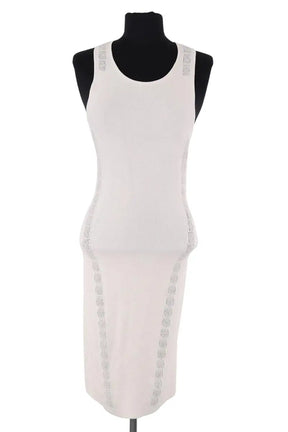 Robe Paco Rabanne Ecru en Viscose, taille S - Seconde Main