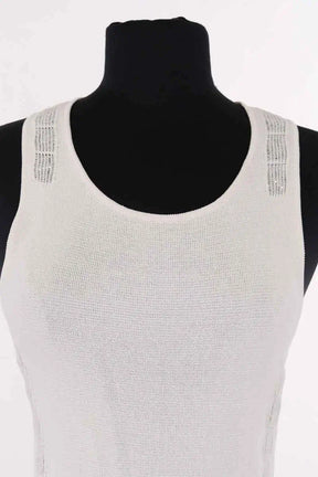 Robe Paco Rabanne Ecru en Viscose