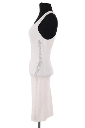 Robe Paco Rabanne Ecru en Viscose