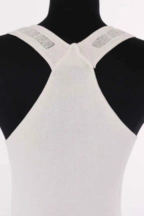 Robe Paco Rabanne Ecru en Viscose