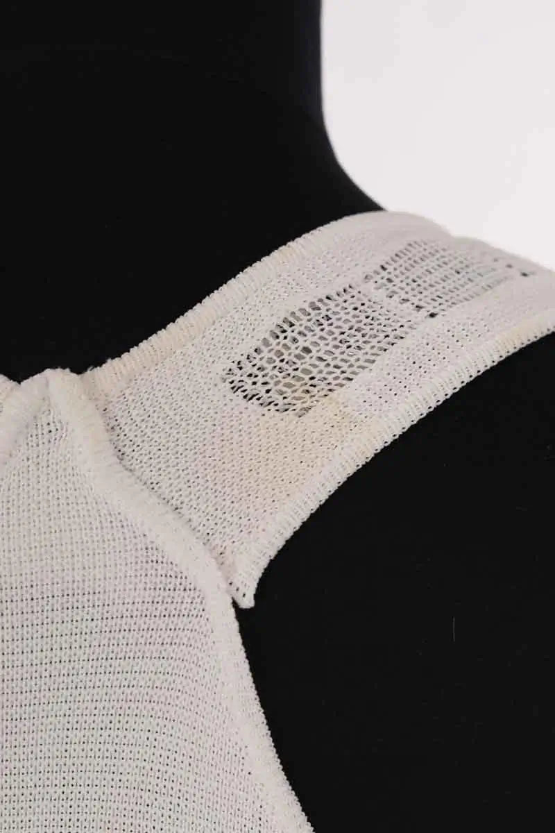 Robe Paco Rabanne Ecru en Viscose