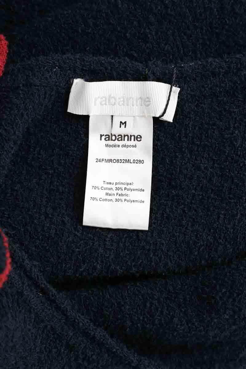 Robe Paco Rabanne Marine en Coton