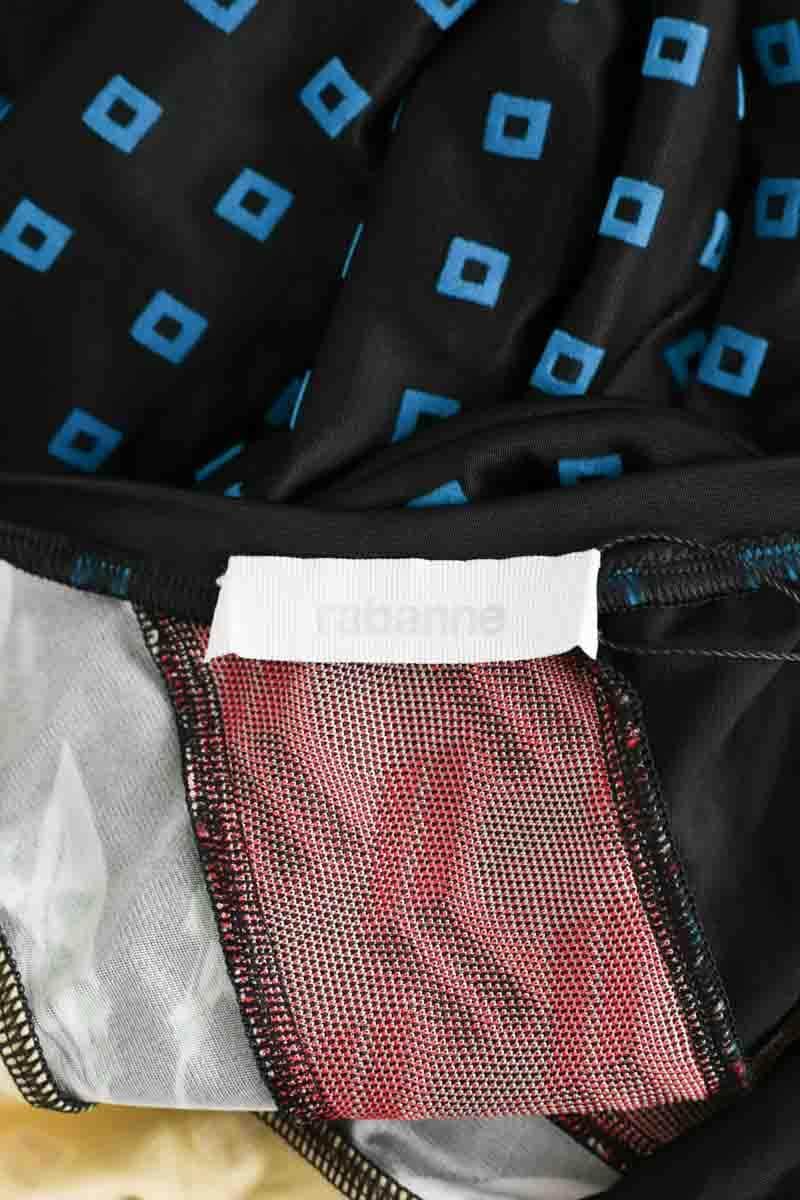 Robe Paco Rabanne Noir en Viscose