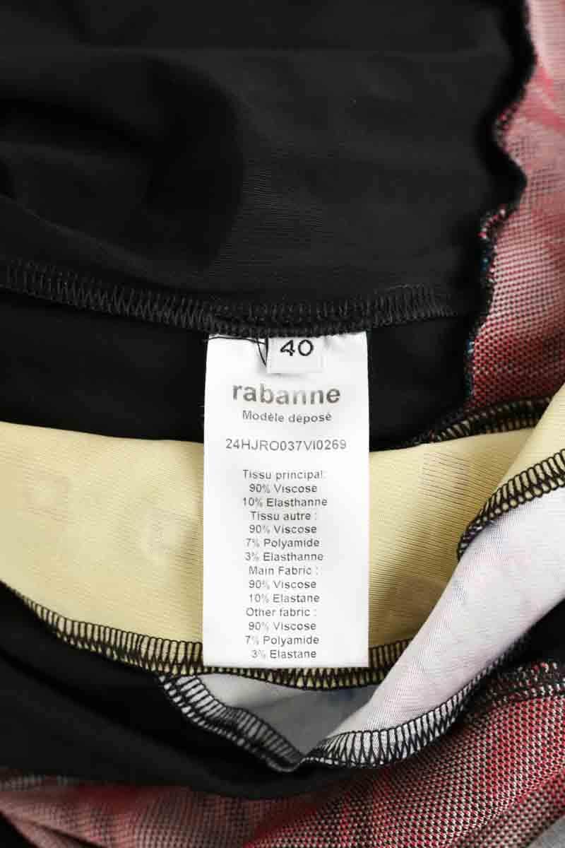 Robe Paco Rabanne Noir en Viscose