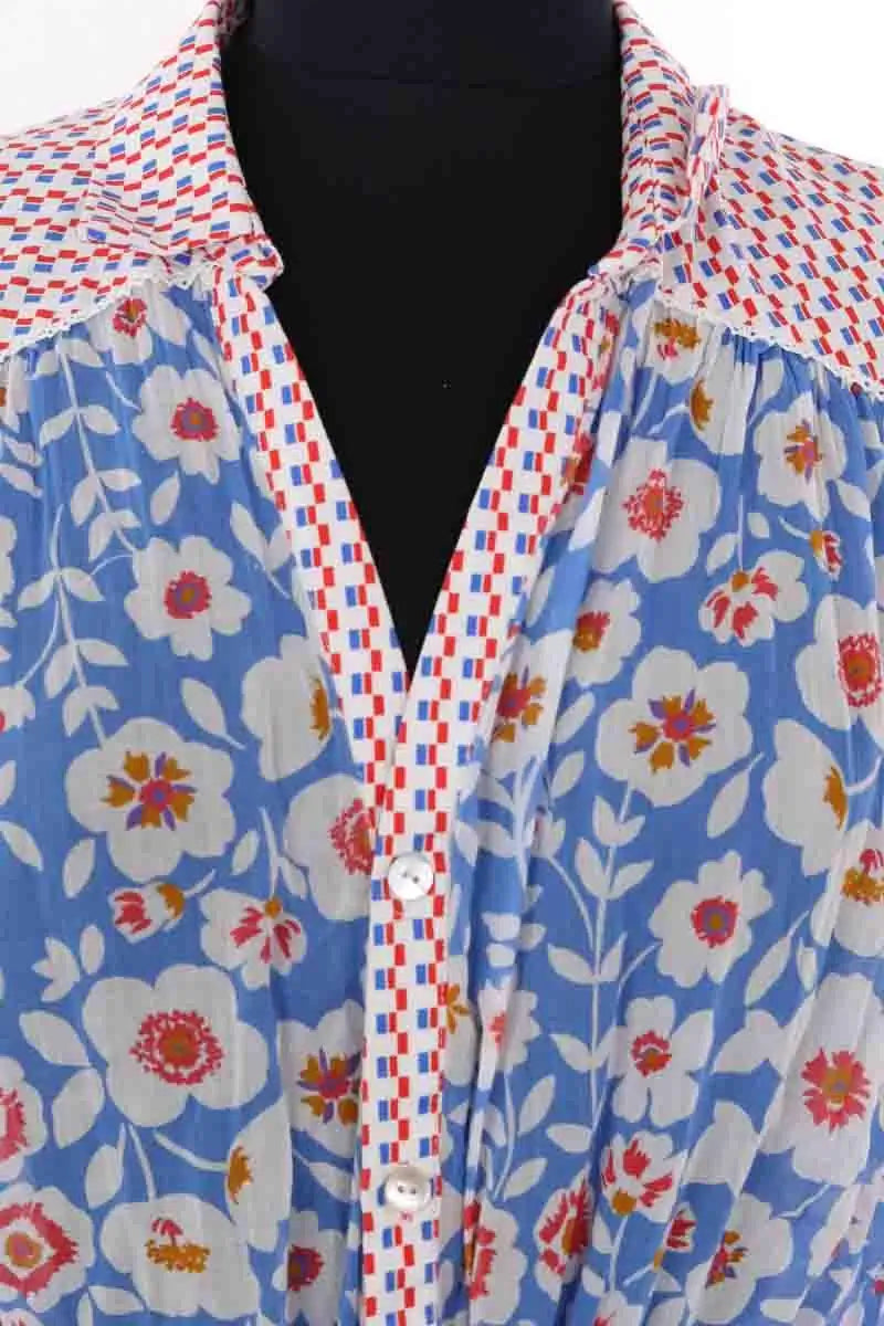 Robe Paolina Bleu en Coton