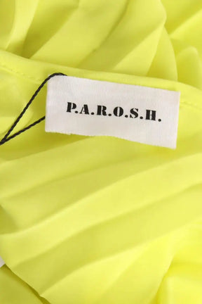 Robe Parosh Jaune en Synthétique