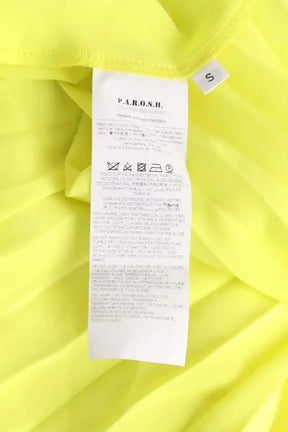 Robe Parosh Jaune en Synthétique