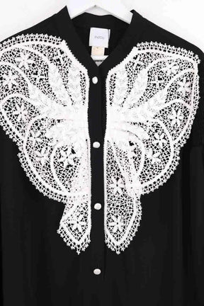 Robe Patou Noir en Synthétique