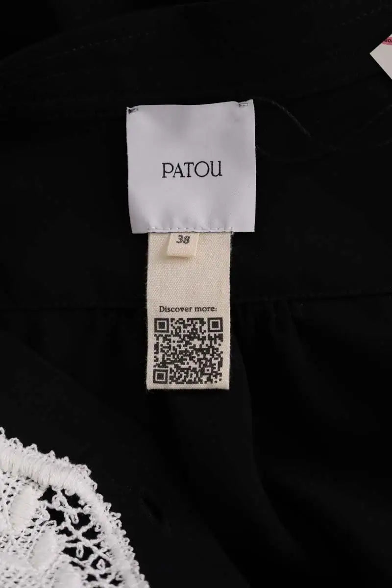 Robe Patou Noir en Synthétique