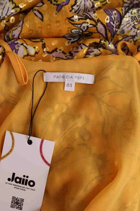 Robe Patrizia Pepe Jaune en Soie