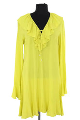 Robe Patrizia Pepe Jaune en Viscose, taille M - Seconde Main