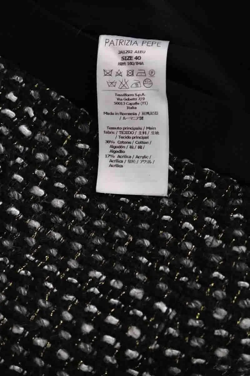 Robe Patrizia Pepe Noir en Coton