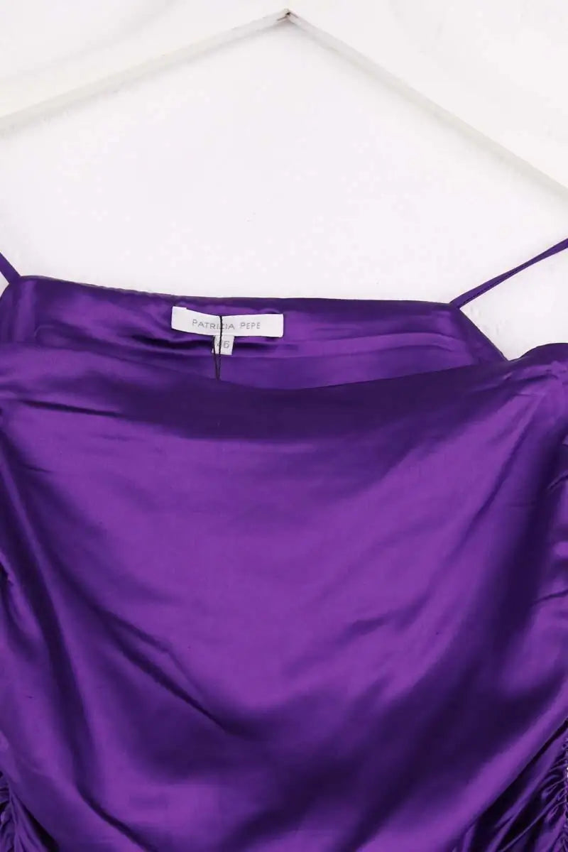 Robe Patrizia Pepe Violet en Viscose