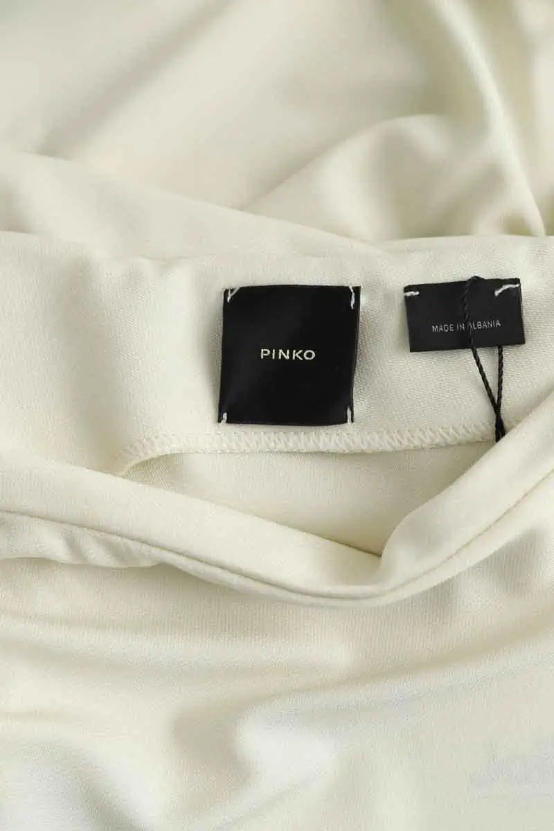 Robe Pinko Beige en Synthétique