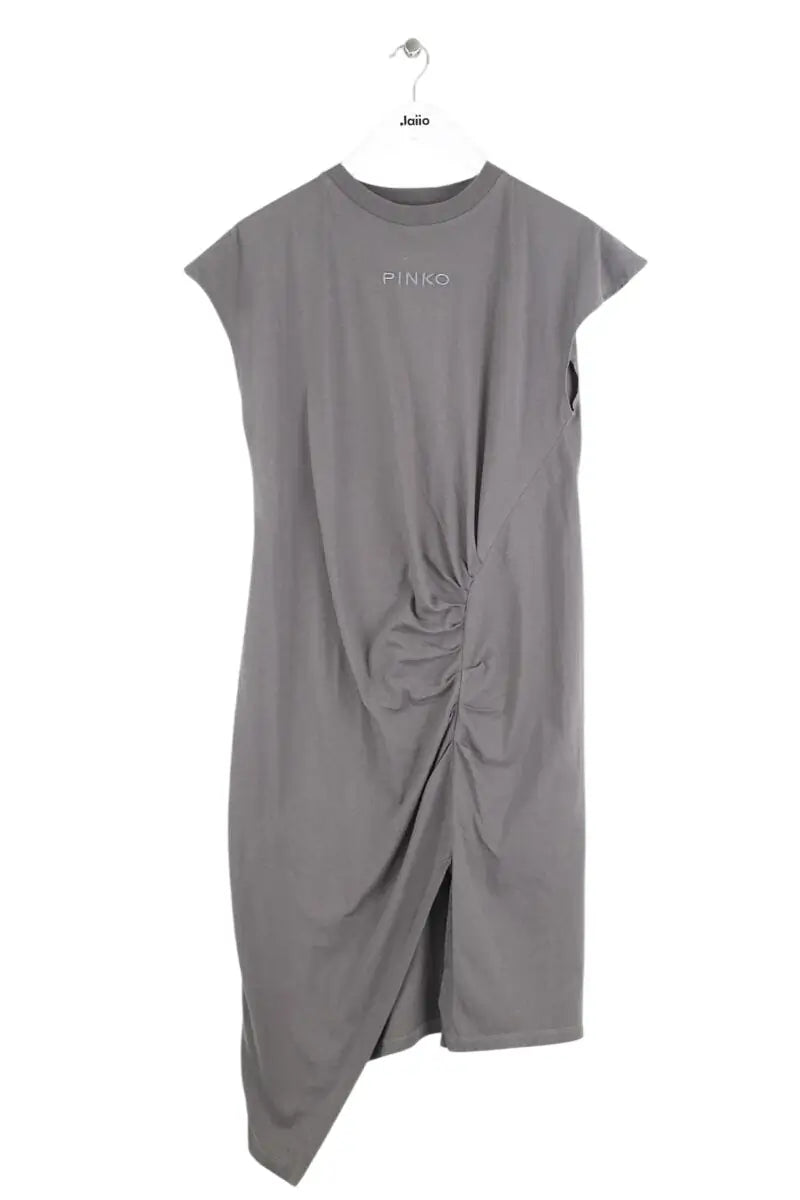 Robe Pinko Gris en Coton, taille M - Seconde Main