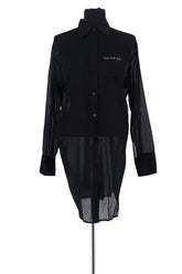 Robe Pinko Noir en Coton, taille S - Seconde Main