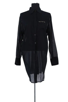 Robe Pinko Noir en Coton, taille S - Seconde Main