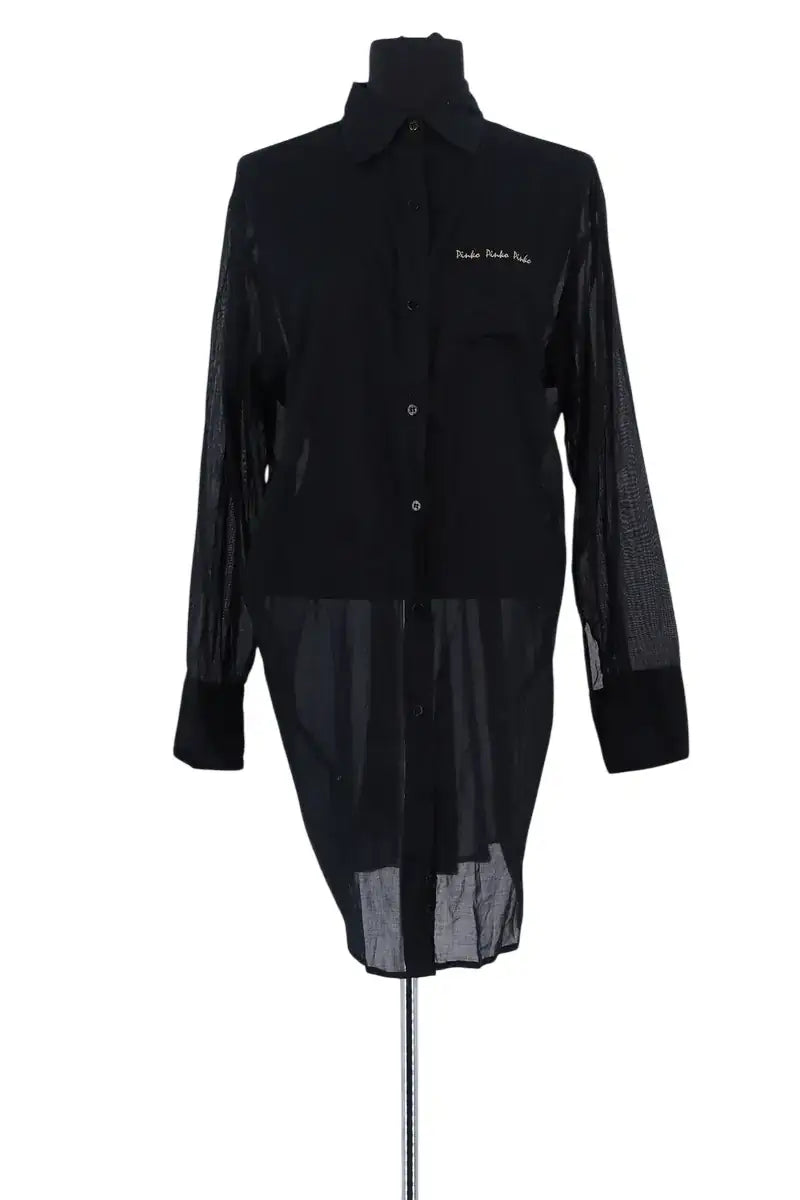 Robe Pinko Noir en Coton, taille S - Seconde Main