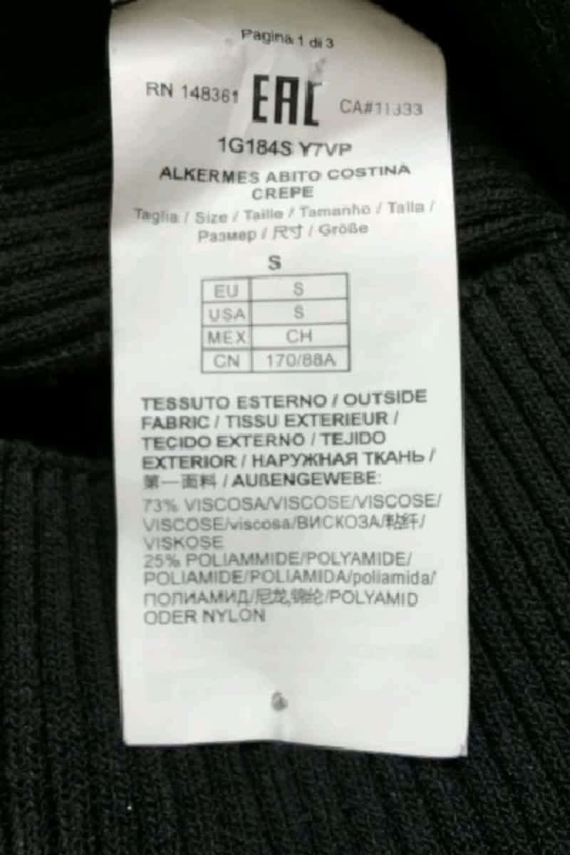 Robe Pinko Noir en Viscose