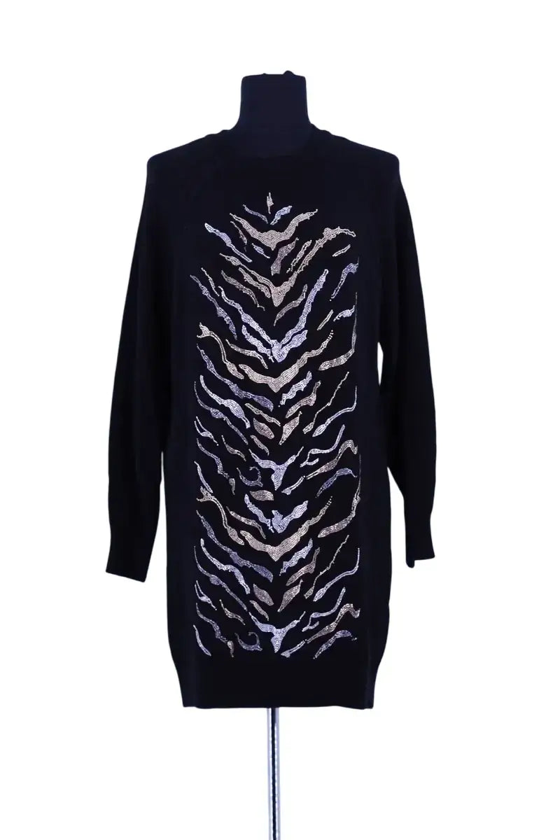 Robe Pinko Noir en Viscose, taille S - Seconde Main
