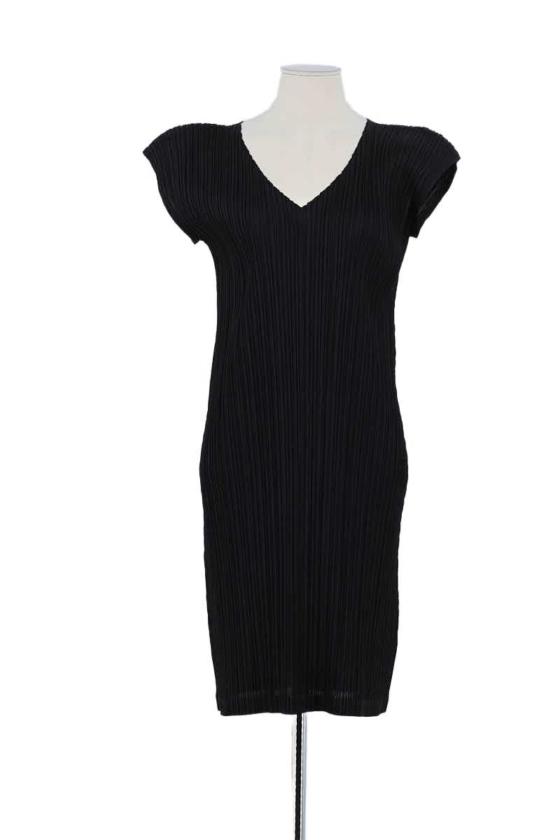 Robe Pleats Please Noir en Polyester, taille XL - Seconde Main