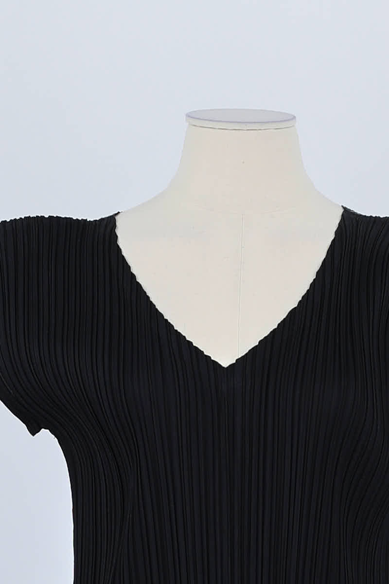 Robe Pleats Please Noir en Polyester