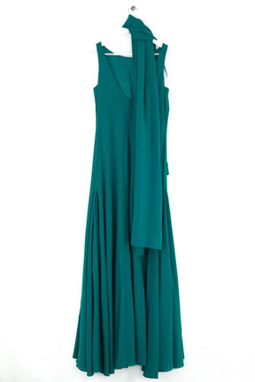 Robe Pronovias Turquoise en Viscose