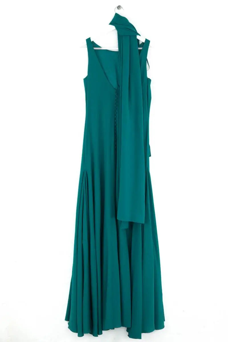 Robe Pronovias Turquoise en Viscose