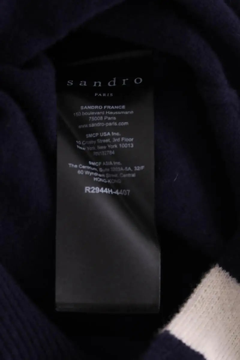 Robe pull Sandro Marine en Laine