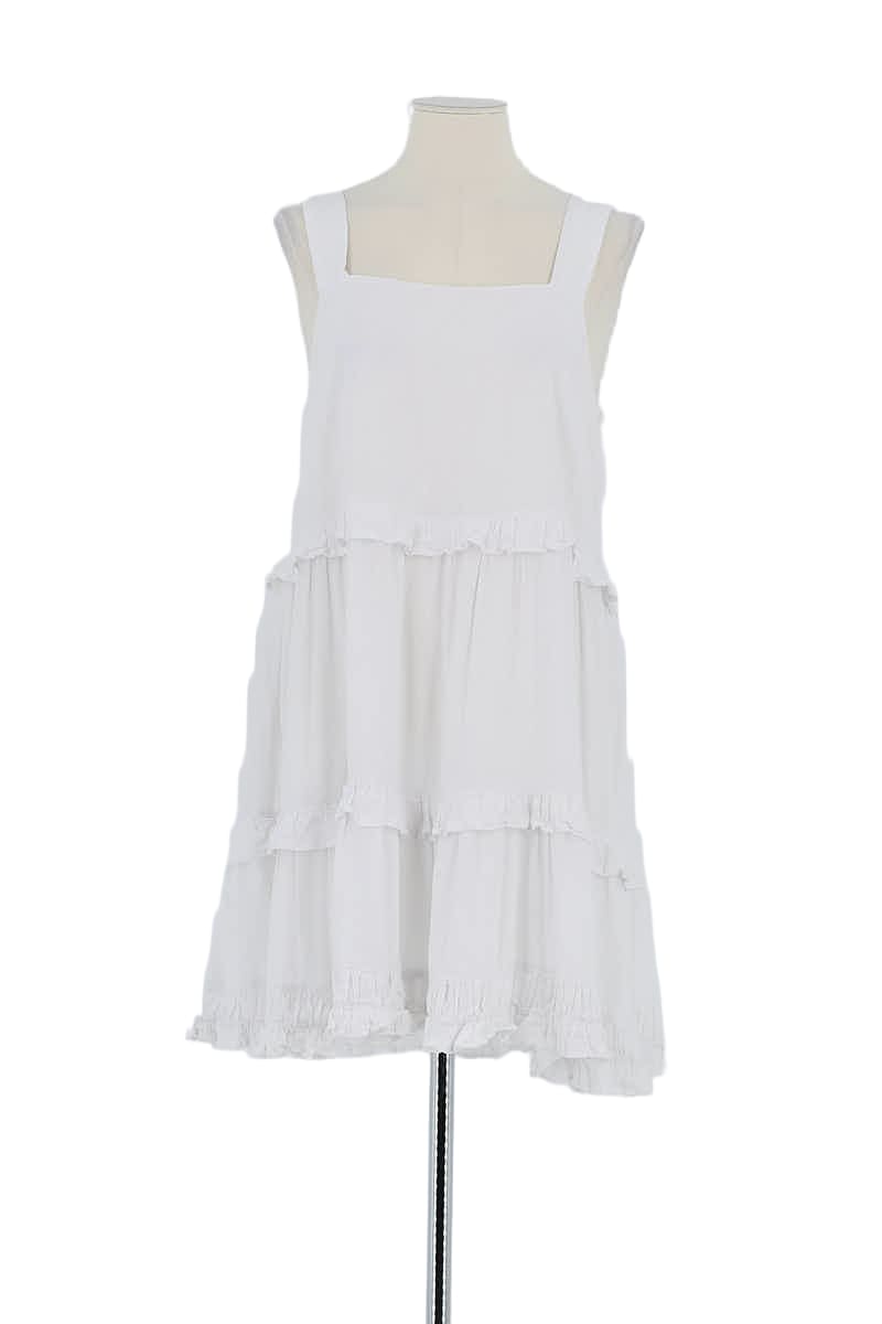 Robe Rails Blanc en Lin, taille S - Seconde Main