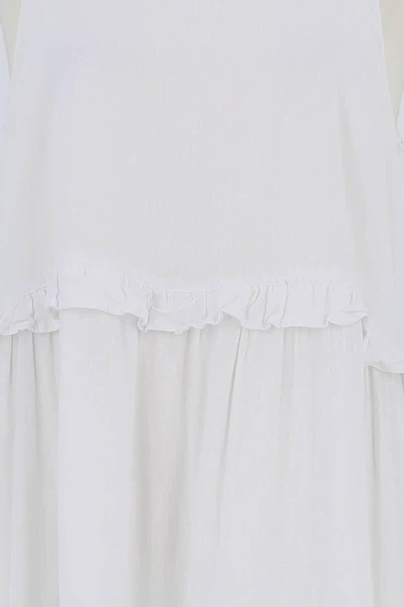 Robe Rails Blanc en Lin