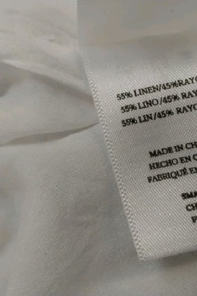 Robe Rails Blanc en Lin