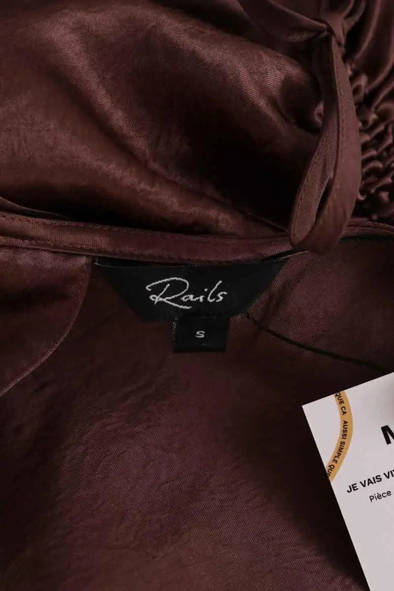 Robe Rails Marron en Synthétique