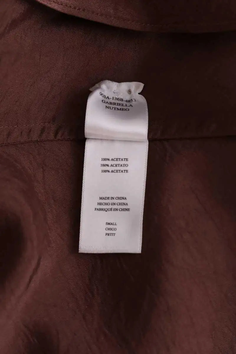 Robe Rails Marron en Synthétique