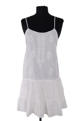 Robe Ralph Lauren Blanc en Coton, taille S - Seconde Main