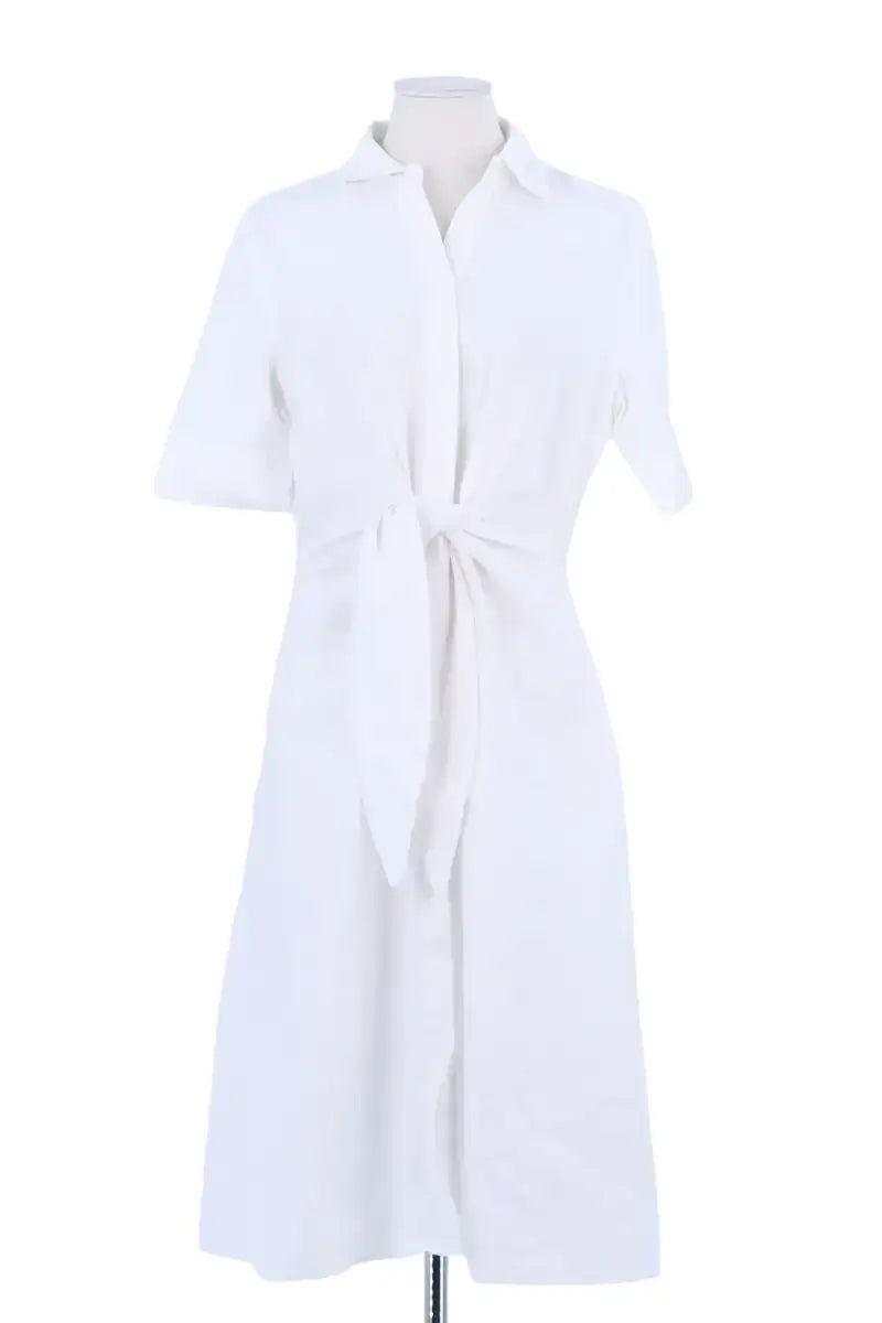 Robe Ralph Lauren Blanc en Lin, taille M - Seconde Main