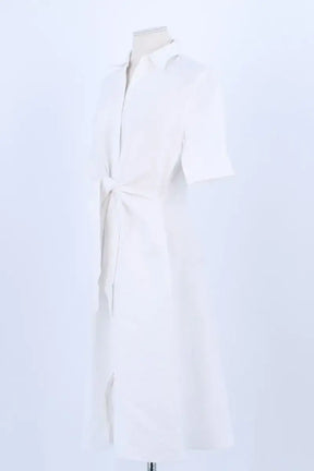 Robe Ralph Lauren Blanc en Lin
