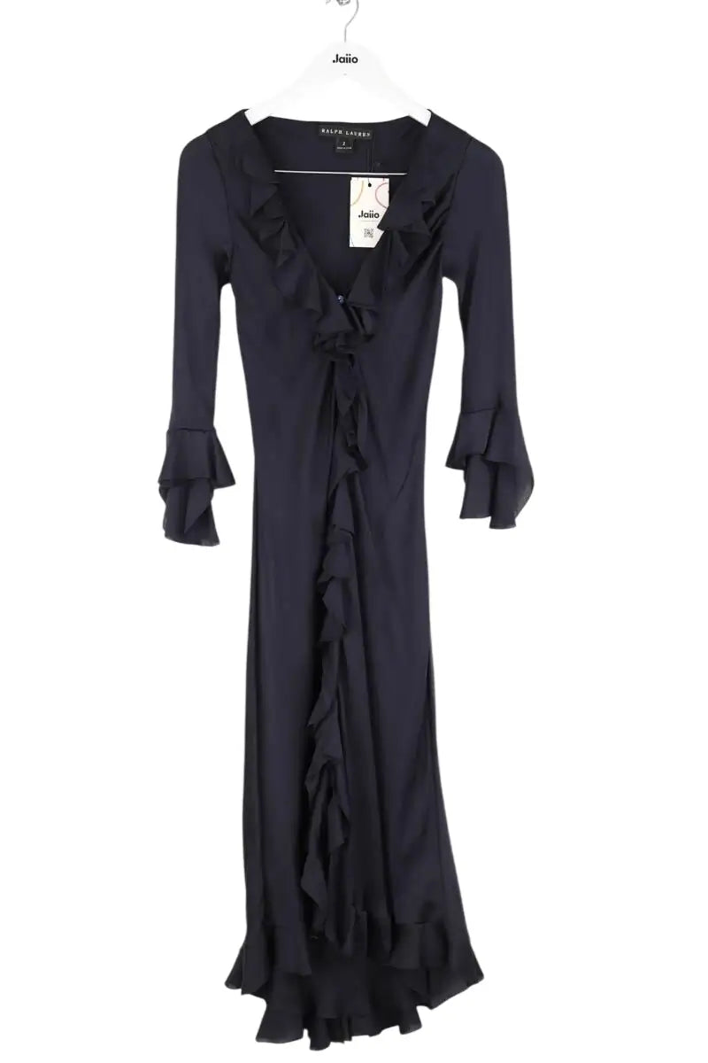 Robe Ralph Lauren Marine en Soie, taille M - Seconde Main