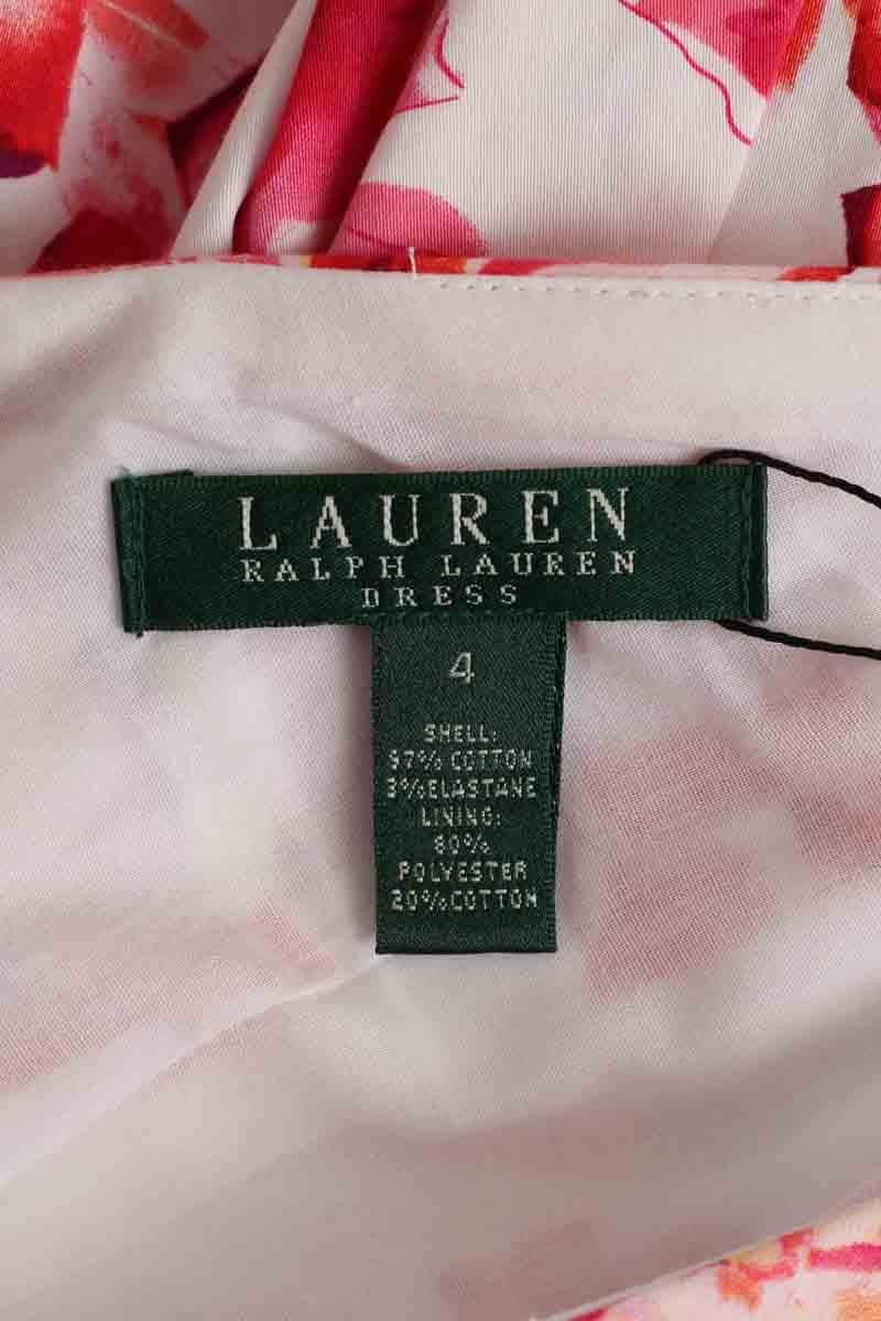 Robe Ralph Lauren Rose en Coton