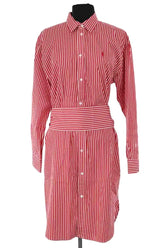 Robe Ralph Lauren Rouge en Coton, taille L - Seconde Main