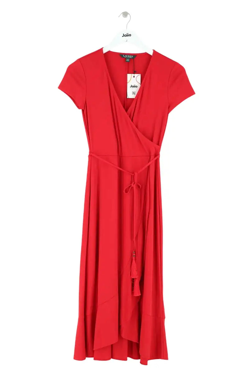 Robe Ralph Lauren Rouge en Synthétique, taille XS - Seconde Main
