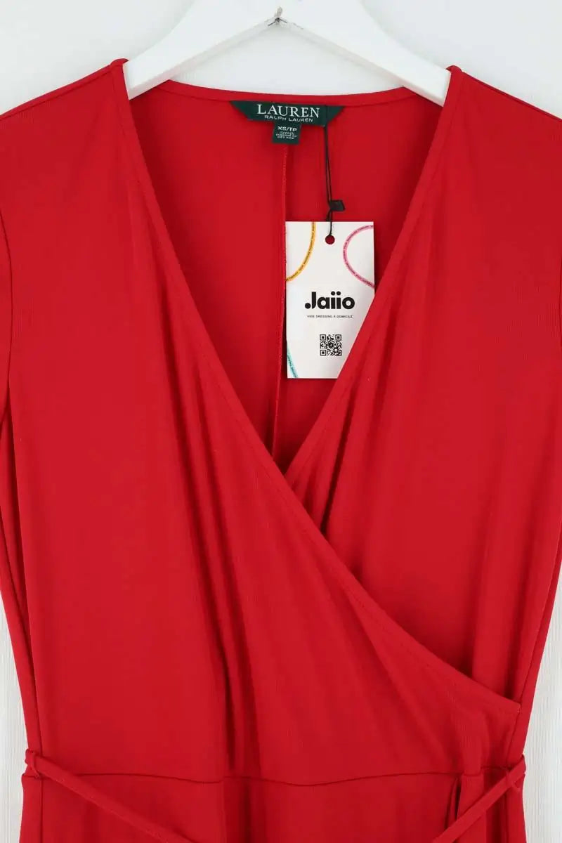 Robe Ralph Lauren Rouge en Synthétique