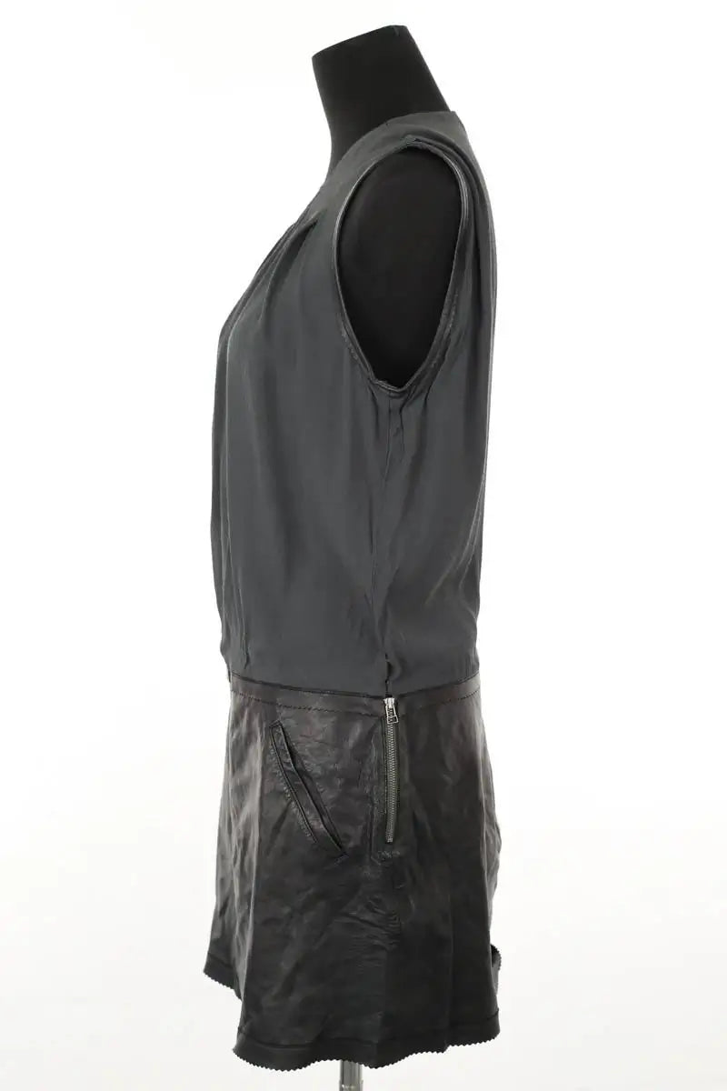 Robe Rebecca Taylor Noir en Cuir